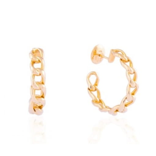 Brinco Argola Em Ouro Elos