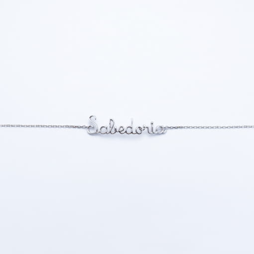 Pulseira Sabedoria Ouro Branco