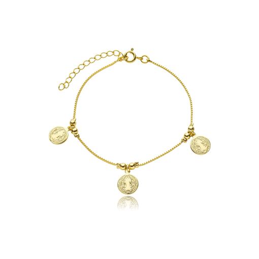 Pulseira Dourada Coracao 44088