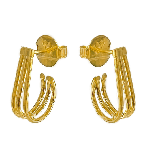 Brinco Argola Pino Banhado a Ouro 18k