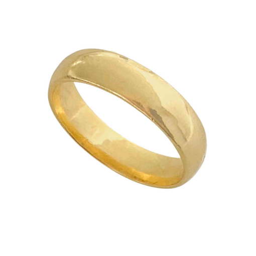 Anel Aliança Banhado a Ouro 18k.