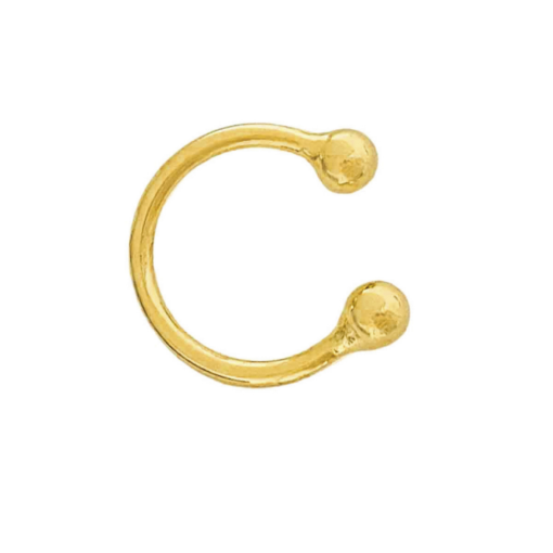 Brinco Piercing Fake Banhado a Ouro 18k.