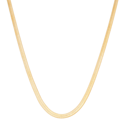 Corrente Fita Banhada a Ouro 18k.