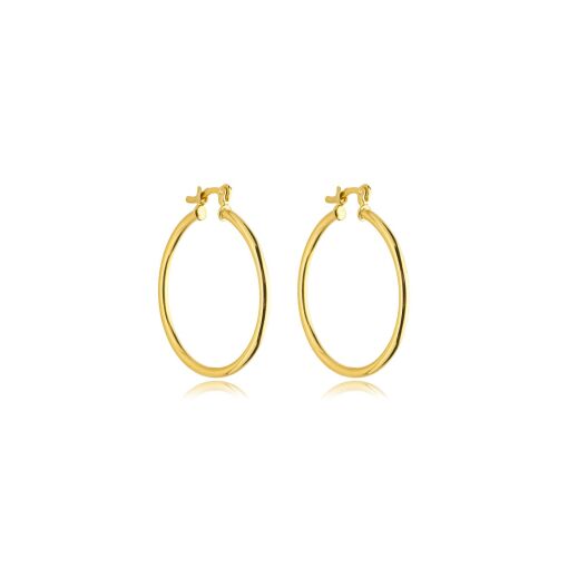 Brinco Articulado Redondo Banhado a Ouro 18k