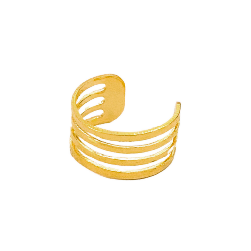 Brinco Piercing Fake Banhado a Ouro 18k.