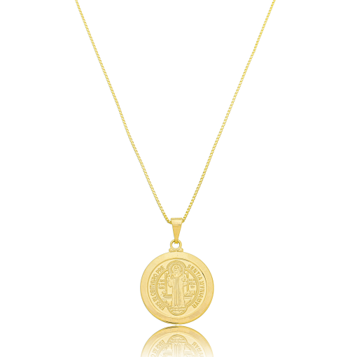 Gargantilha São Bento Banhada a Ouro 18k