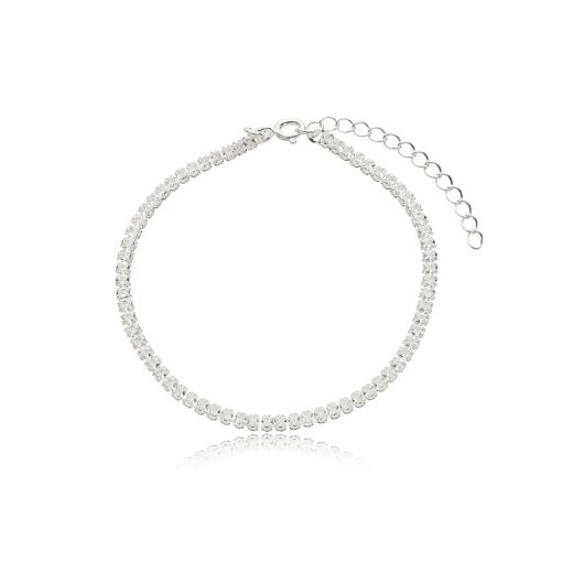 Pulseira Quadrada Zirconia Banhada a Ouro 18k