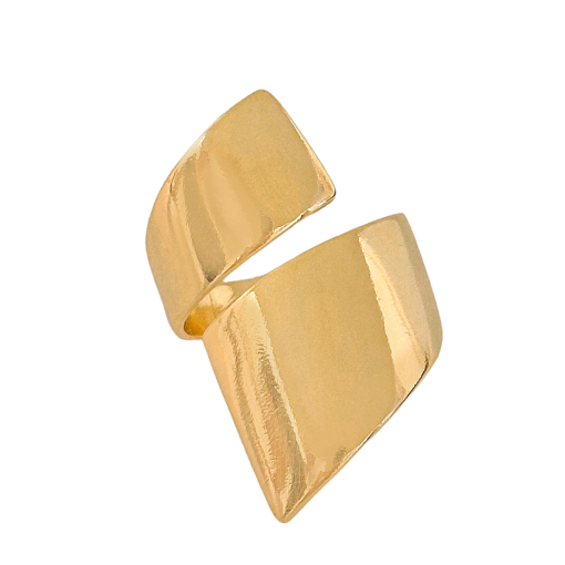 Anel Liso Banhado a Ouro 18k