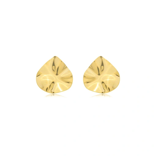 Brinco Gota Trabalhado Banhado a Ouro 18k