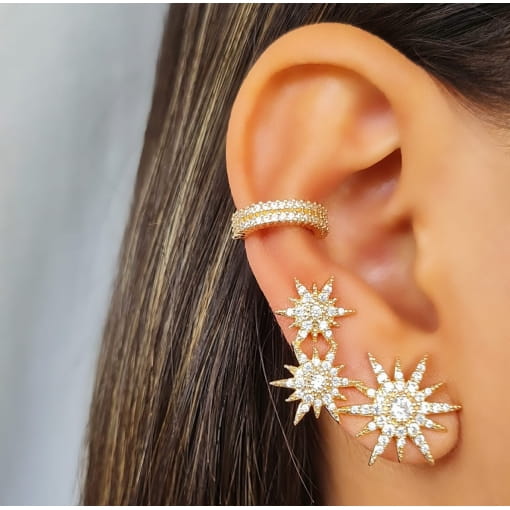 BRINCO EAR CUFF ESTRELAS