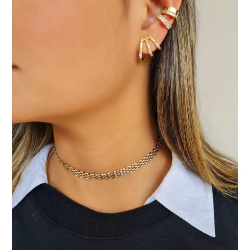 CHOKER CORRENTE RELÓGIO