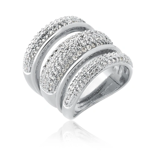 ANEL ESTILO TUBO COM CRAVAÇÃO - COLEÇÃO SHINE