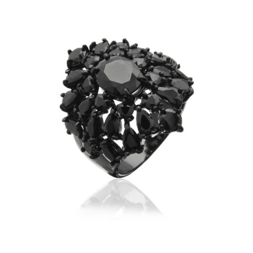 ANEL FLOCO DE NEVE - BLACK THEA