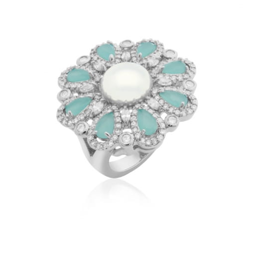 ANEL FLOR PÉROLA - BLACK THEA