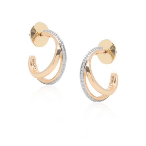 ARGOLA EM X COM FILEIRA CRAVEJADA - BLACK THEA