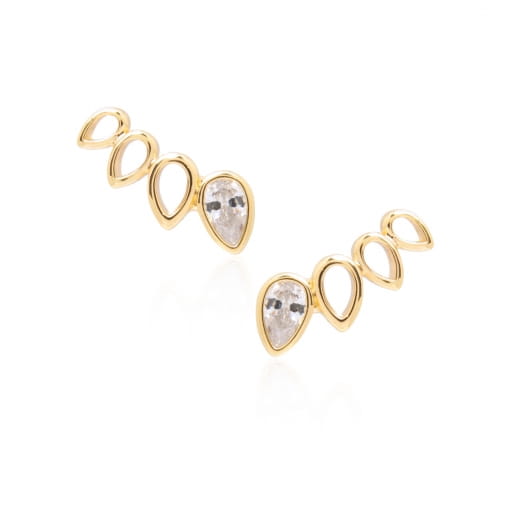 EAR CUFF FOLHAS VAZADAS - ESQUENTA BLACK