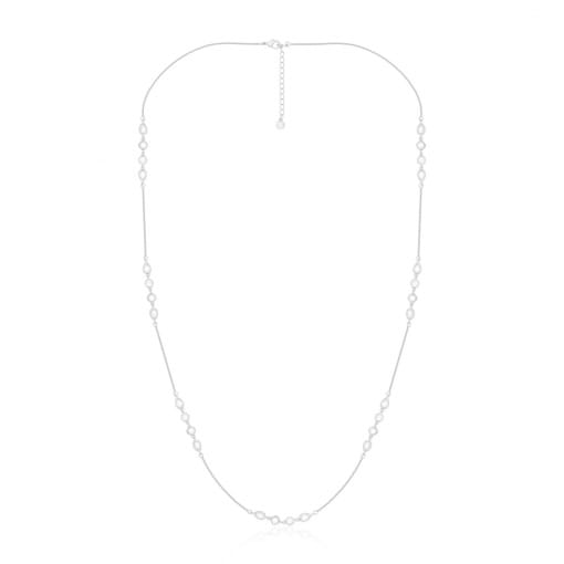 COLAR LONGO COM ZIRCÔNIAS DELICADAS