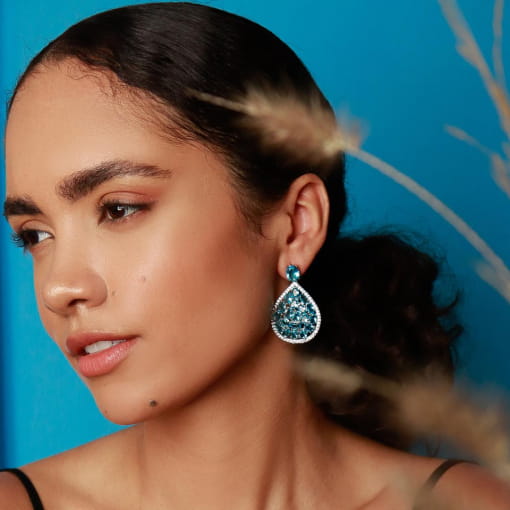 BRINCO DE FESTA MULTI PEDRAS OVAIS - BLACK THEA