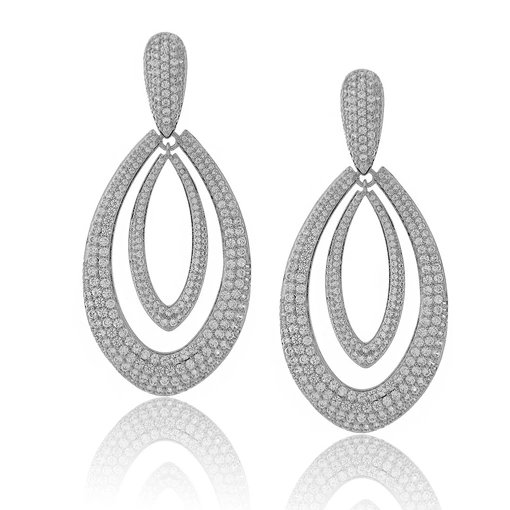 BRINCO DE FESTA GOTA CRAVEJADA VAZADA - COLEÇÃO SHINE