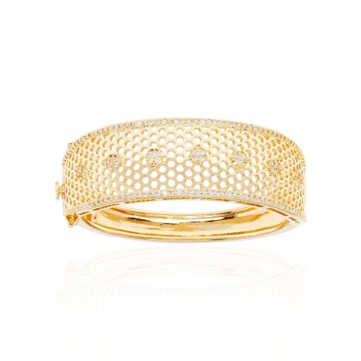 MAXI BRACELETE CÍRCULOS CRAVEJADOS