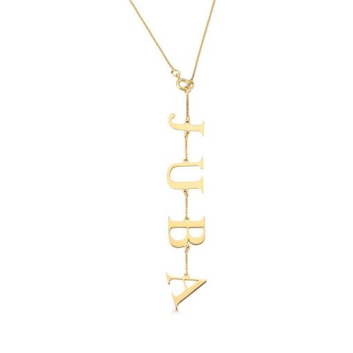 COLAR LETRAS GRAVADAS ROCHA INSPIRED PADRÃO JOIA