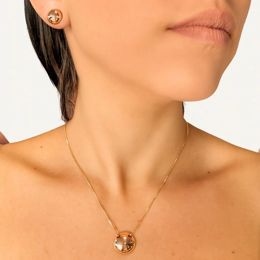 Conjunto Banhado a Ouro Minimalista