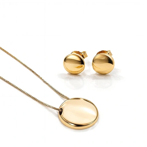 Conjunto Banhado a Ouro Minimalista