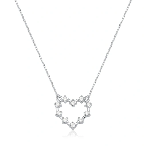 COLAR CORAÇÃO VAZADO