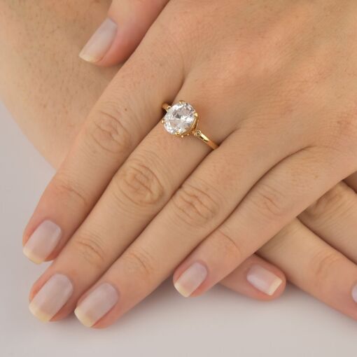 ANEL OVAL 8X10 MM