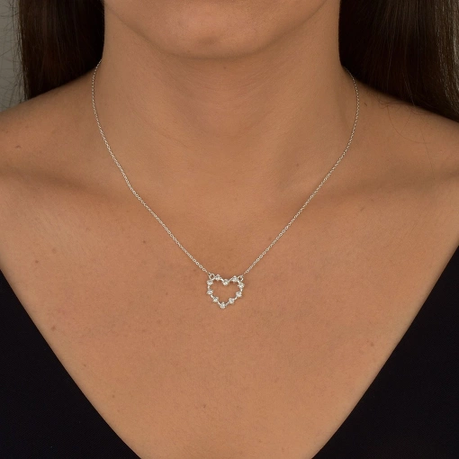 COLAR CORAÇÃO VAZADO