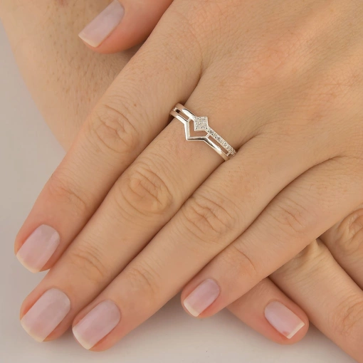 ANEL DUO GEOMÉTRICO