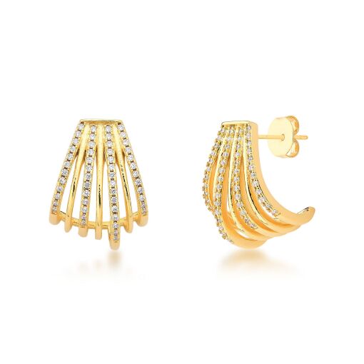 BRINCO WATERFALL CRAVEJADO EM ZIRCONIA