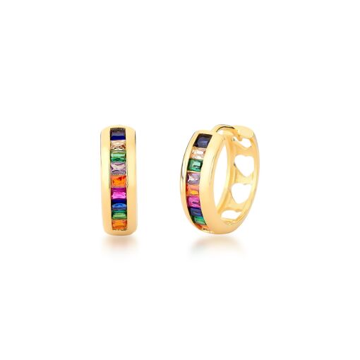 BRINCO ARGOLA BANHADO A OURO 18K