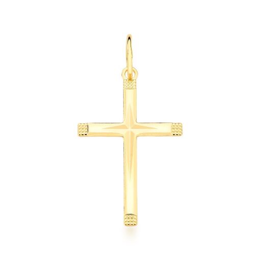 PINGENTE CRUZ DELICADO BANHADA A OURO 18K