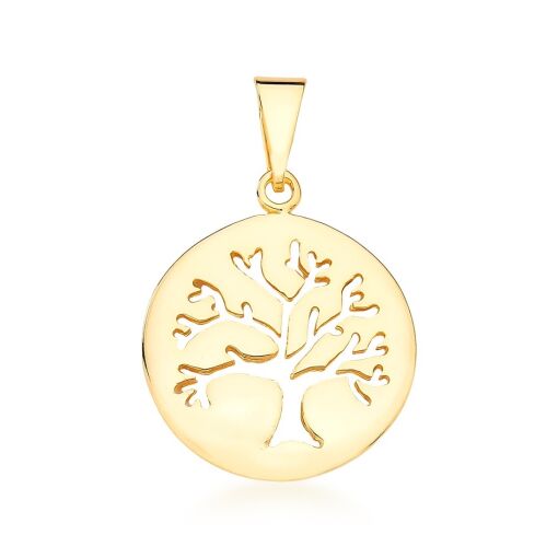 PINGENTE ÁRVORE DA VIDA BANHADO A OURO 18K