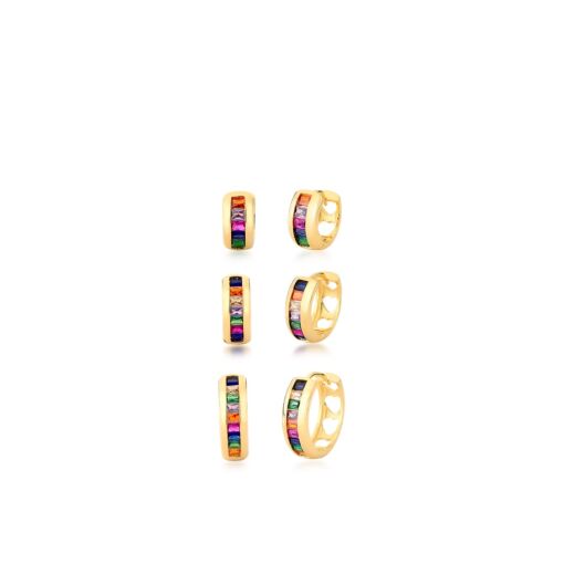 BRINCO ARGOLA BANHADO A OURO 18K