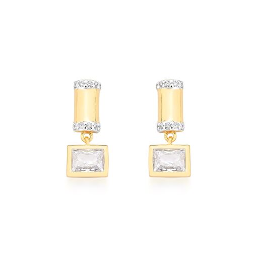 Brinco Laís Banhado a ouro 18k