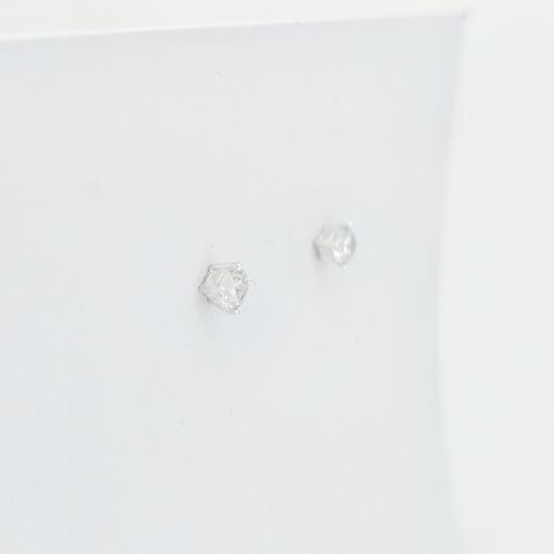 Brinco Ponto de Luz Prata Branca