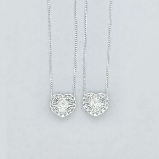 Escapulário Prata Branca