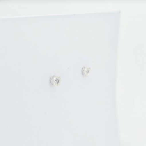 Brinco Ponto de Luz Prata Branca