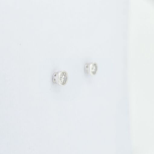 Brinco Ponto de Luz Prata Branca