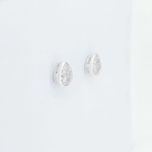 Brinco Ponto de Luz Prata Branca