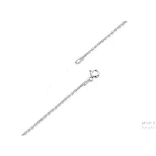 CORRENTE PRATA CORDÃO BAIANO 40CM