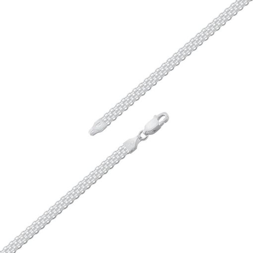 PULSEIRA PRATA 4 FIOS 18CM