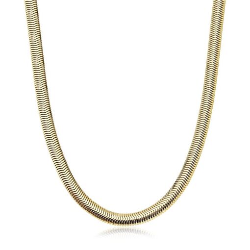 CORRENTE FOLHEADO LACRAIA 4MM 38CM + 3CM EXTENSOR