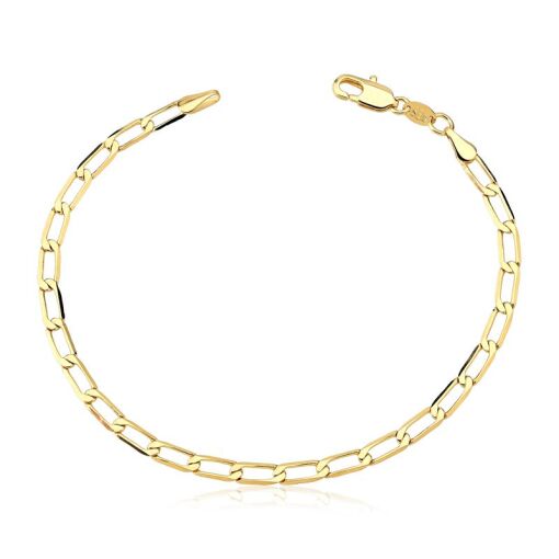 PULSEIRA FOLHEADO GRUMET ALONGADA 3.7MM 20CM