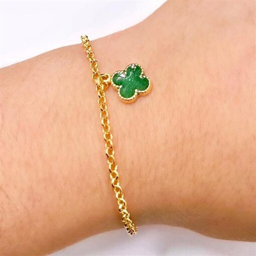 PUL ELO C/ TREVINHO  FOLHEADO A OURO 18K