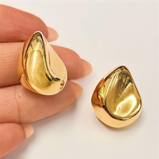 BR PINO GOTA AMASSADA FOLHEADO A OURO 18K