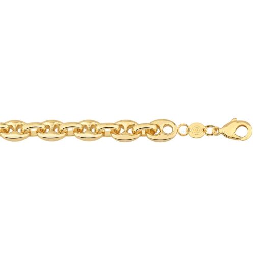 CORRENTE GUCCI 8MM FOLHEADO A OURO 18K