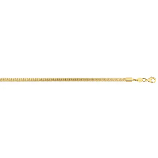CORRENTE CORDAO 4,3MM FOLHEADO A OURO 18K